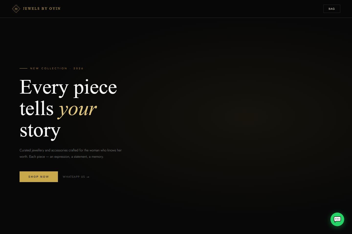 CEO Damola Jewels homepage