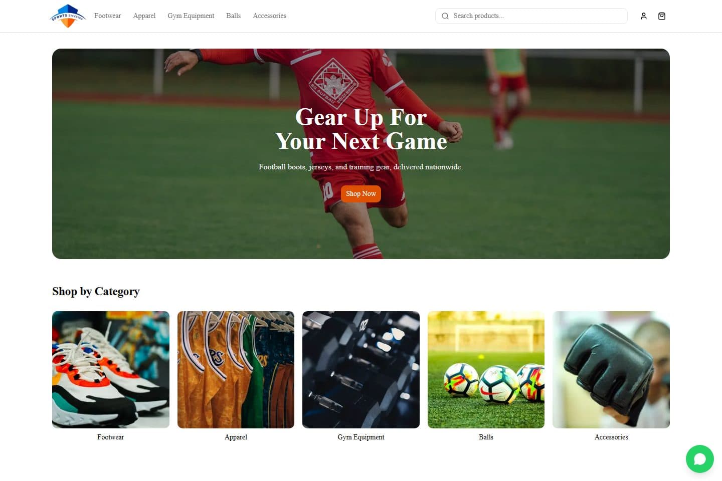 Sports Etcetera homepage